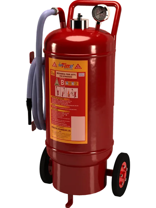 3D model of a mechanical foam trolley extinguisher
