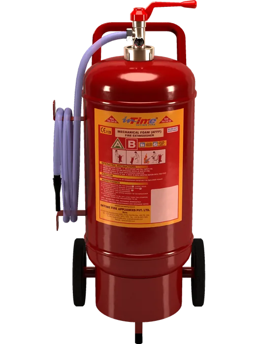 3D model of a mechanical foam trolley extinguisher